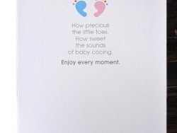 New Baby Congratulations Card - Inside