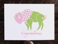 Baby Girl Congratulations Card