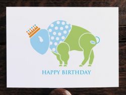 Buffalo Prince Birthday Card