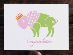 Buffalo Princess Congratulations Card