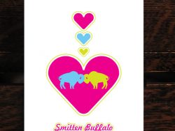 Love Buffalo Art Print