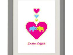 Love Buffalo Art Print