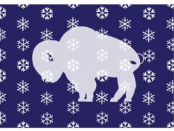Wintery Buffalo Card