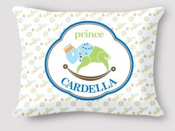 Rocking Buffalo Prince Pillow by Marinette Kozlow