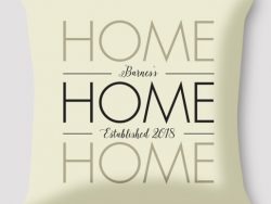 HOME Pillow option to Personalize by Marinette Kozlow