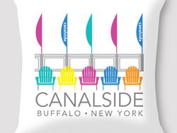 Canalside Pillow by Marinette Kozlow