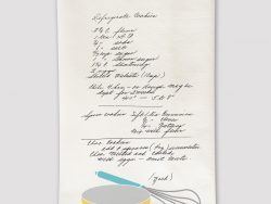 Whisk & Bowl Custom Heirloom Tea Towel