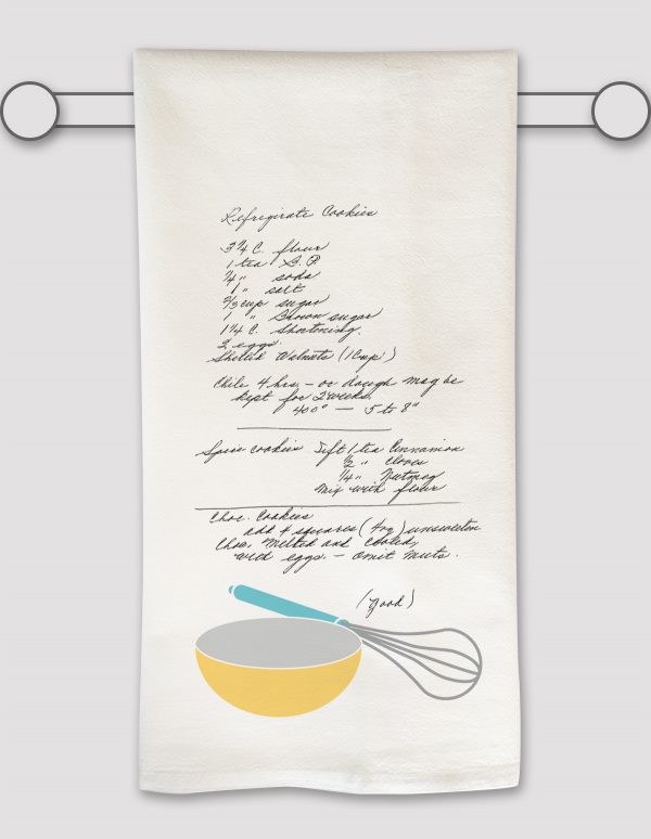 Whisk & Bowl Custom Heirloom Tea Towel