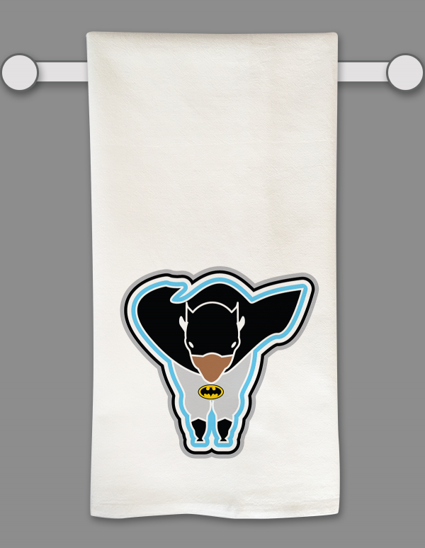 Bat Buffalo Tea Towel by Marinette Kozlow