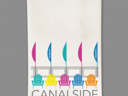 Canalside Tea Towel by Marinette Kozlow