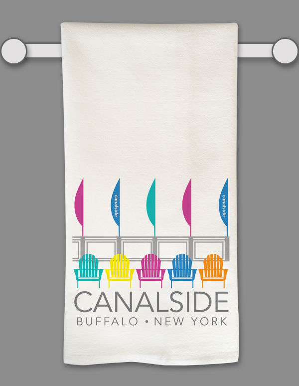 Canalside Tea Towel by Marinette Kozlow