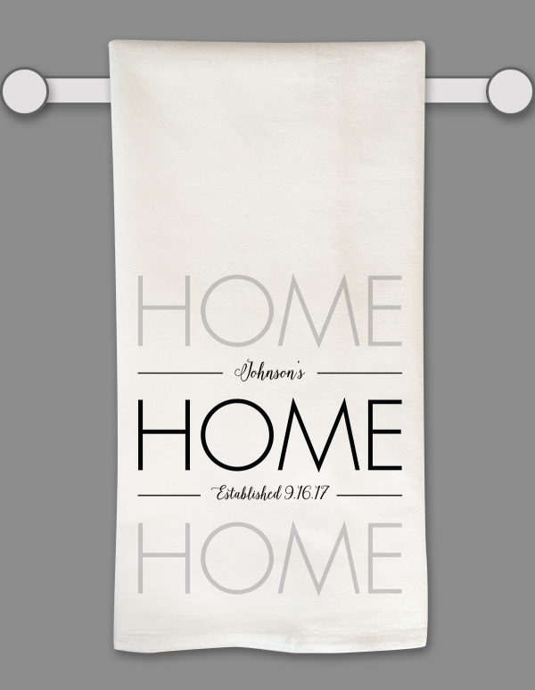 Home Custom Tea Towel by Marinette Kozlow