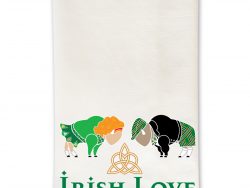 Irish Love Buffalo Tea Towel