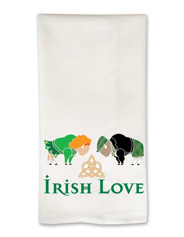 Irish Love Buffalo Tea Towel