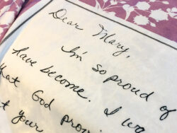 FLEECE Handwritten Message Keepsake Floral Blanket