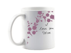 Handwritten Message Keepsake Floral Mug