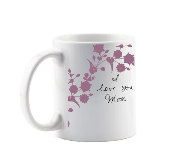 Handwritten Message Keepsake Floral Mug