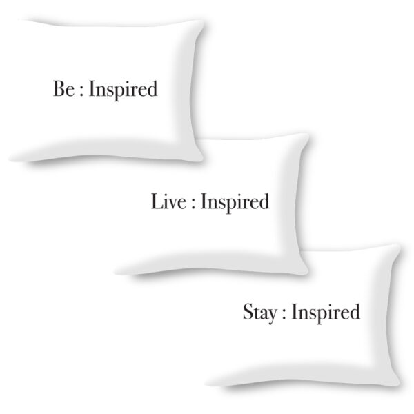 Be Live Stay Inspired Pillows Set by Marinette Kozlow