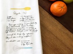 Whisk and Spoon Custom Heirloom Tea Towel by Marinette Kozlow