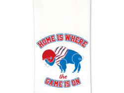 Game is on Buffalo Football Tea Towel