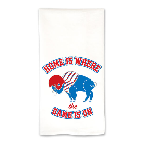Game is on Buffalo Football Tea Towel